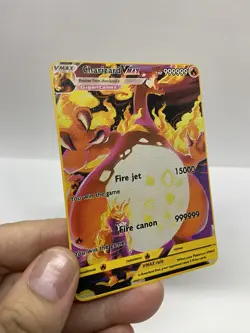 Charizard Vmax Gold Metal Pokemon Card-Collectible Gift Display！Christmas HOT - Image 2