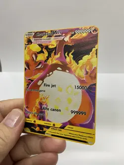 Charizard Vmax Gold Metal Pokemon Card-Collectible Gift Display！Christmas HOT - Image 5