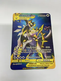 Arceus Vmax Gold Metal Pokemon Card-Collectible Gift Display！Christmas - Image 1