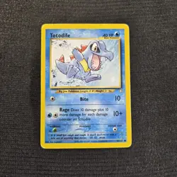 Pokemon TCG Neo Genesis Totodile Common Card 80/111 - Image 1