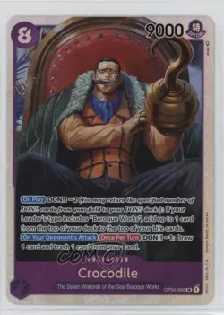 2023 One Piece Card Game: Kingdoms of Intrigue OP04 SR Crocodile #OP04-060 - Image 1