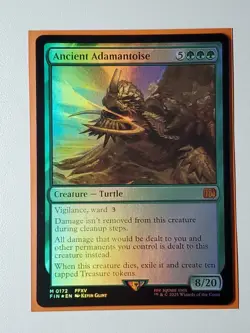 MAGIC - MTG - FINAL FANTASY #172 ANCIENT ADAMANTOISE FOIL - MYTHIC - FFXV - Image 1