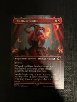 1x Headliner Scarlett MTG Ravnica: Clue Edition Borderless Rare Nonfoil NM - Image 1