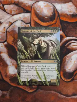 Magic the Gathering Shaman of the Pack #2 Hand Painted Unique Custom MTG Alter - Image 1