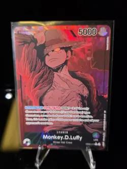 One Piece English EB02-010 Monkey D Luffy Alternate Art Leader - Image 1