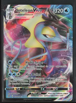 Inteleon VMAX Ultra Rare SWSH02: Rebel Clash 050/192 NM Pokemon Card - Image 1