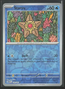 Staryu Common SV: Scarlet & Violet 151 120/165 NM Pokemon Card Reverse Holo - Image 1