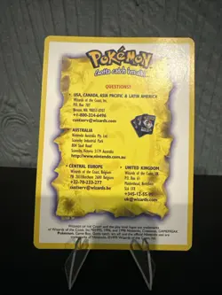 Pokemon TCG Card Questions Theme Deck Insert Card Wizards 1999 LP - Image 1
