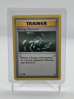 Energy Removal 92/102 1st Edition Shadowless Base Set Pokemon Card WOTC 1999 - Image 1