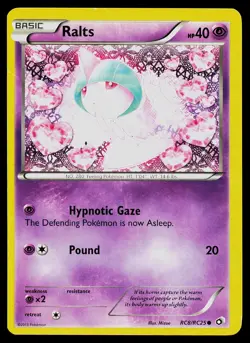 Pokemon Card Ralts RC8/RC25 Legendary Treasures: Radiant Collection Holo Common - Image 1