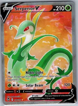 Serperior V (Full Art) 170/195 SWSH12: Silver Tempest - Pokemon Card - NM - Image 1