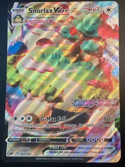 Snorlax VMAX 142/202 JUMBO/OVERSIZED Cards Holo- MP - Image 1