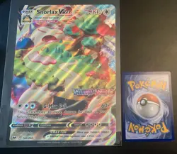 Snorlax VMAX 142/202 JUMBO/OVERSIZED Cards Holo- MP - Image 4