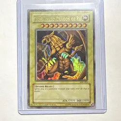 Yu-Gi-Oh Egyptian God Card Set Ultra Rare Slifer GBI-001 Obelisk 002 Ra 003 - Image 1