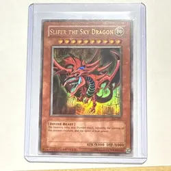 Yu-Gi-Oh Egyptian God Card Set Ultra Rare Slifer GBI-001 Obelisk 002 Ra 003 - Image 5