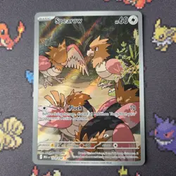 Spearow 151/132 Mega Evolution Illustration Rare Pokemon Card - Image 2