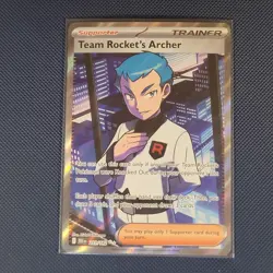 Pokemon Cards - Team Rocket's Archer 223/182 - Destined Rivals - M/NM - Image 1