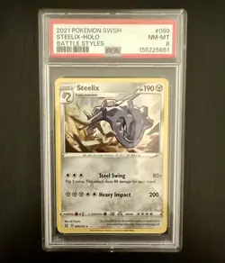 Pokemon TCG Steelix Sword & Shield Battle Styles Holo Card 099/163 - Image 1