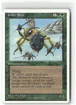 Killer Bees Fourth Edition Magic: The Gathering Uncommon Lightly Played - Image 1