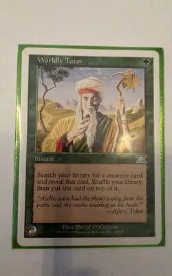 Worldly Tutor Classic MTG Core Set 6th Edition Regular - Image 1
