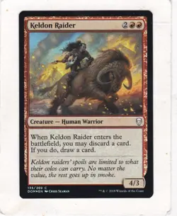 Magic: MTG: Dominaria: Foil: Keldon Raider - Image 1
