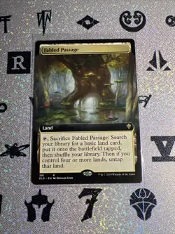 MTG - Fable Passage Extended Art Regular Rare Throne Of Eldraine 391 NM - Image 1