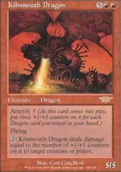 1x Kilnmouth Dragon - Foil Heavy Play, English Legions MTG Magic - Image 1