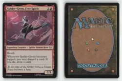 Spider-Gwen, Free Spirit 90 Marvel's Spider-Man Magic: The Gathering Foil NM - Image 3