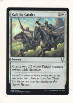 Magic: MTG: Dominaria: Foil: Call the Cavalry - Image 1