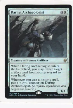 Magic: MTG: Dominaria: Foil: Daring Archaeologist - Image 1