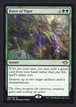 MTG Force of Vigor Modern Horizons Regular #164 NM/M - Image 1
