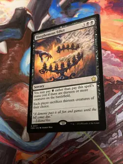 MTG Magic: The Gathering Foundations BLASPHEMOUS EDICT Rare Sorcery MTG Mint - Image 2