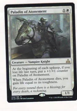 Magic: MTG: Rivals of Ixalan: Foil: Paladin of Atonement - Image 1