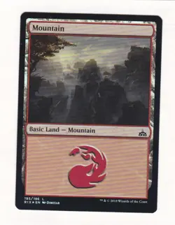 Magic: MTG: Rivals of Ixalan: Foil: Mountain #195 - Image 1