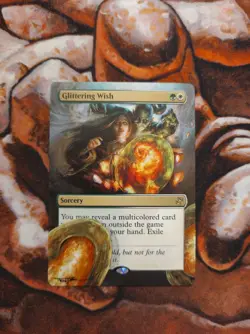 Magic the Gathering Glittering Wish #2 Hand Painted Unique Custom MTG Alter - Image 1
