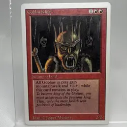 Magic the Gathering ~ MTG ~ 1x Goblin King ~ LP ~ REVISED - Image 1