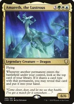 Amareth, the Lustrous Foil Commander Legends 266 NM MTG - Image 1