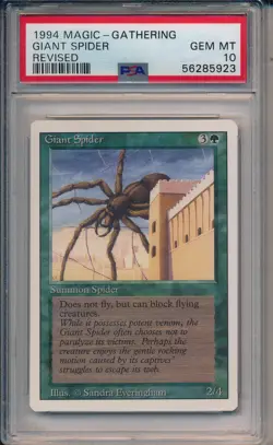 1994 MTG GIANT SPIDER REVISED PSA 10 GEM MINT - Image 1