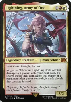 Lightning, Army of One 0233 - Regular - Final Fantasy - MTG - NM - Image 1