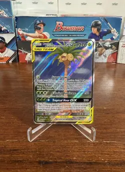 Pokemon TCG Rowlet & Alolan Exeggutor Tag Team GX Unified Minds 215/236 Pokemon - Image 3