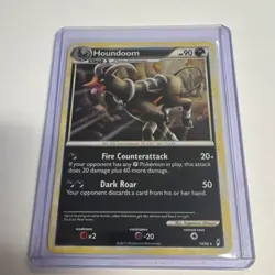 Nintendo Pokemon TCG Houndoom HS—Undaunted 10/95 Holo Rare 90HP English 2011 - Image 1