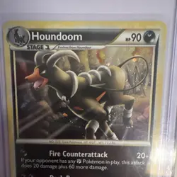 Nintendo Pokemon TCG Houndoom HS—Undaunted 10/95 Holo Rare 90HP English 2011 - Image 3
