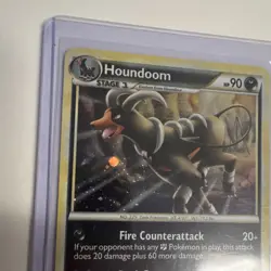 Nintendo Pokemon TCG Houndoom HS—Undaunted 10/95 Holo Rare 90HP English 2011 - Image 4