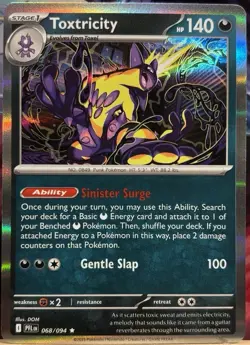 Pokemon - Toxtricity 068/094 - Phantasmal Flames Holo Rare - NM/M - Image 1