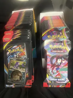 24 bundle TCG pokemon booster packs.sealed some packs include collectable coin. - Image 3