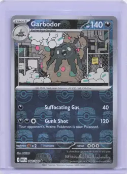 Pokemon Garbodor Master Ball Pattern 060/086 White Flare Holo NM 🔥 - Image 1