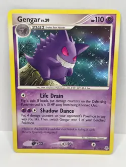 Pokemon TCG Gengar Non-Holo Rare Diamon & Pearl 27/130 MP - Image 1