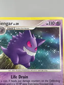Pokemon TCG Gengar Non-Holo Rare Diamon & Pearl 27/130 MP - Image 2