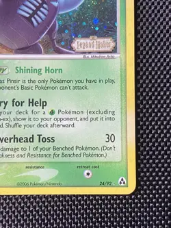 Pinsir Ex Legend Maker 24/92 Reverse Holo Stamped Pokemon TCG LP/NM - Image 4