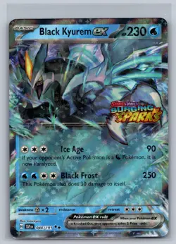 Black Kyurem ex (Surging Sparks Stamped) 048/191 Holo Cards Pokemon NM - Image 1